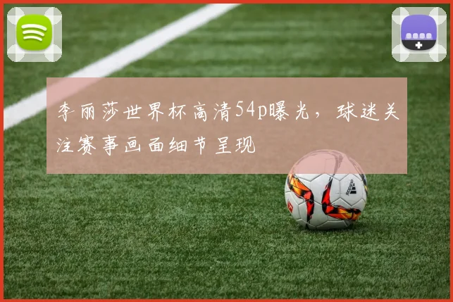 李丽莎世界杯高清54p曝光,球迷关注赛事画面细节呈现